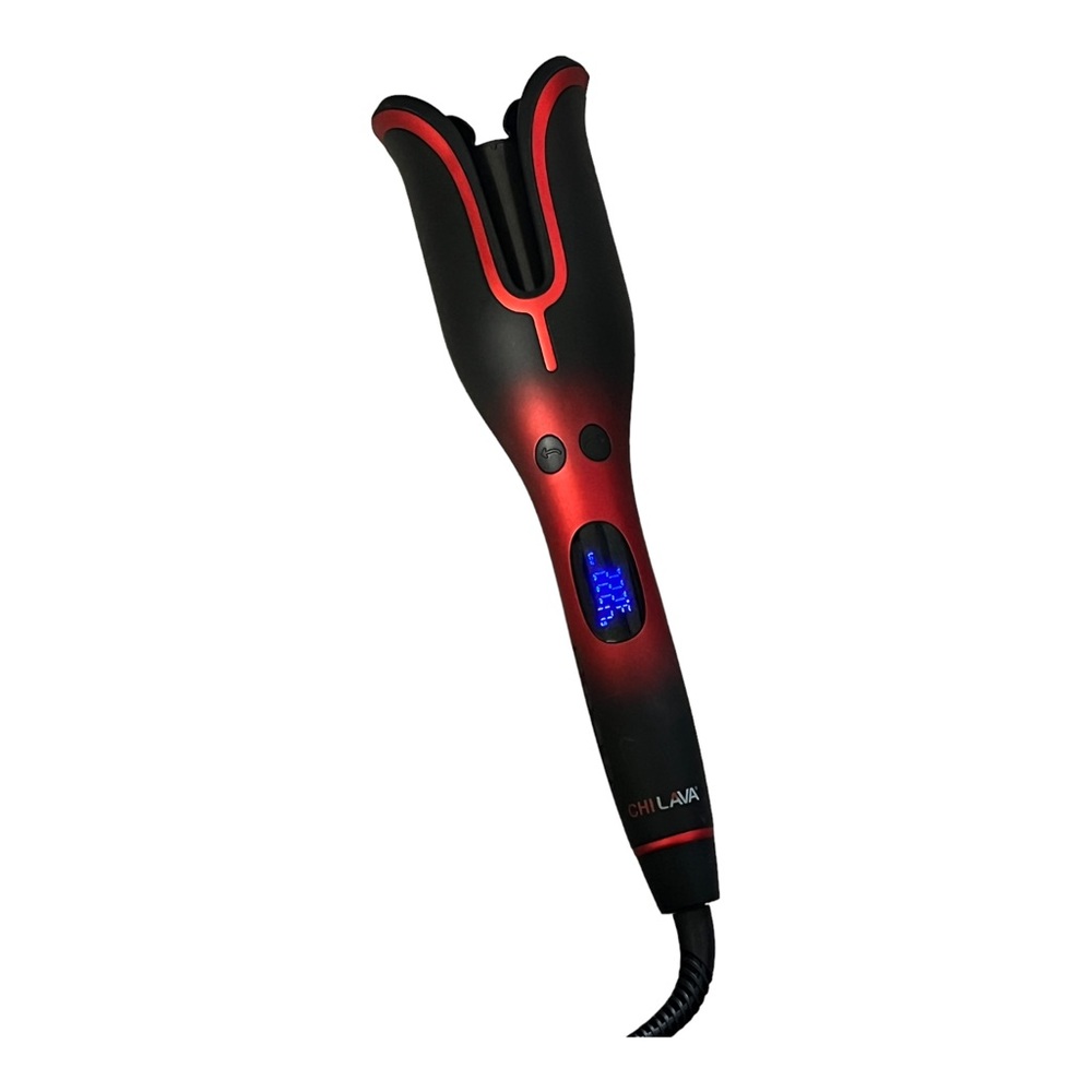 Chi Volcanic Lava 1" Ceramic Curling Iron Pro Spin N Curl Automatic 8246